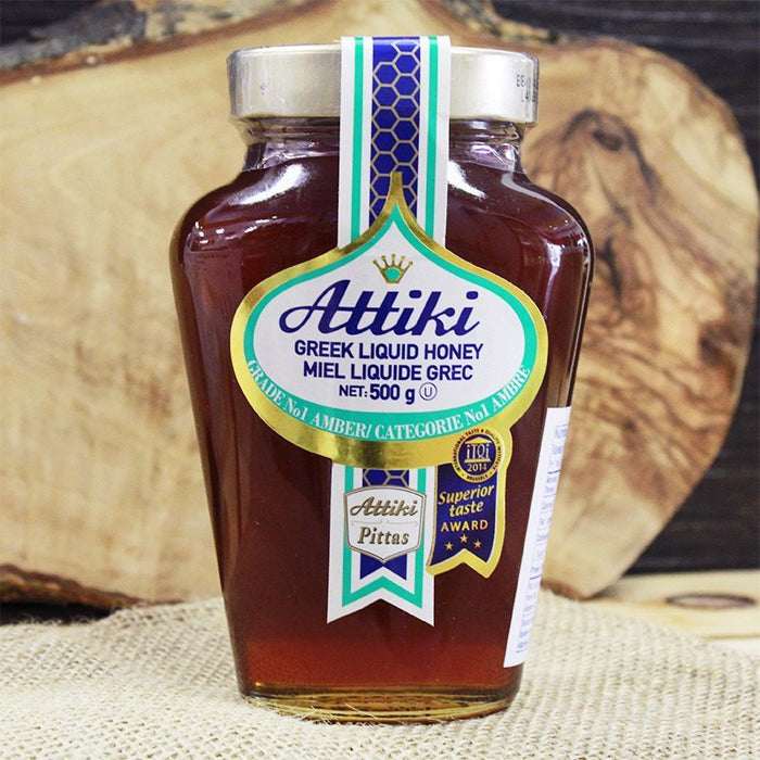 Attiki Greek Liquid Honey 500 g - Cheesyplace.com
 - 1