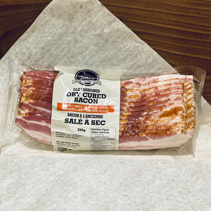 Seed to Sausage Old Fashioned Dry Cured Bacon 350g