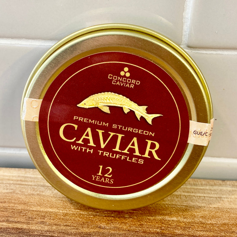 Sturgeon Ossetra Black Caviar with Truffles