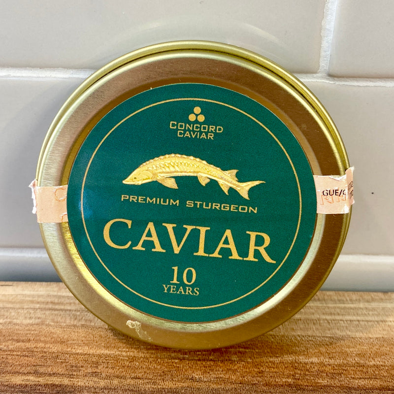 Sturgeon Ossetra Black Caviar - Green Tin