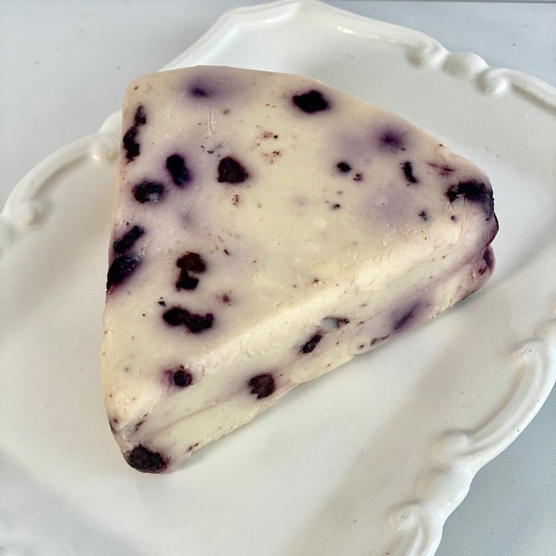 Wensleydale cheese with blueberries