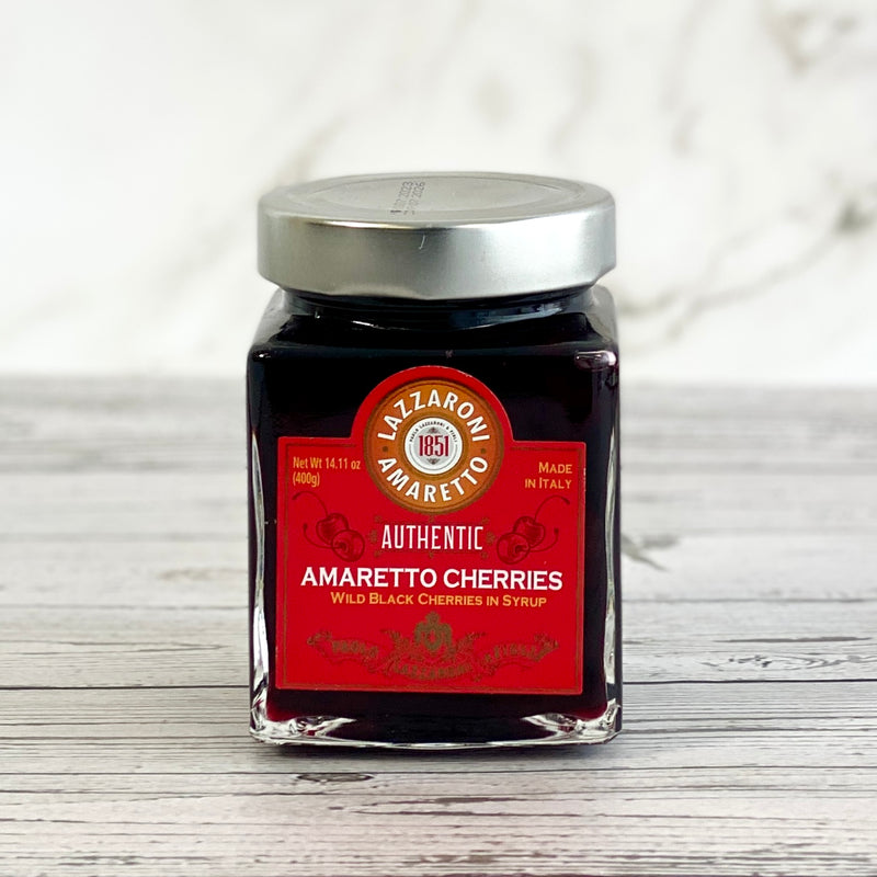 Lazzaroni Amaretto Authentic Amaretto Cherries in Syrup 400g