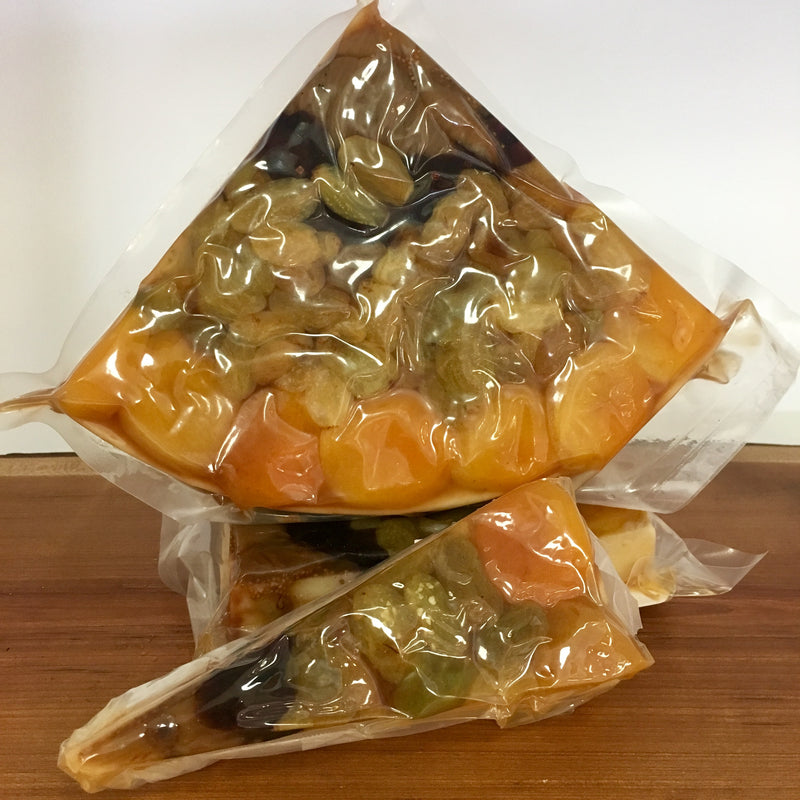 Occelli con Frutta e Grappa di Moscato (with Fruit and Muscat Grappa)