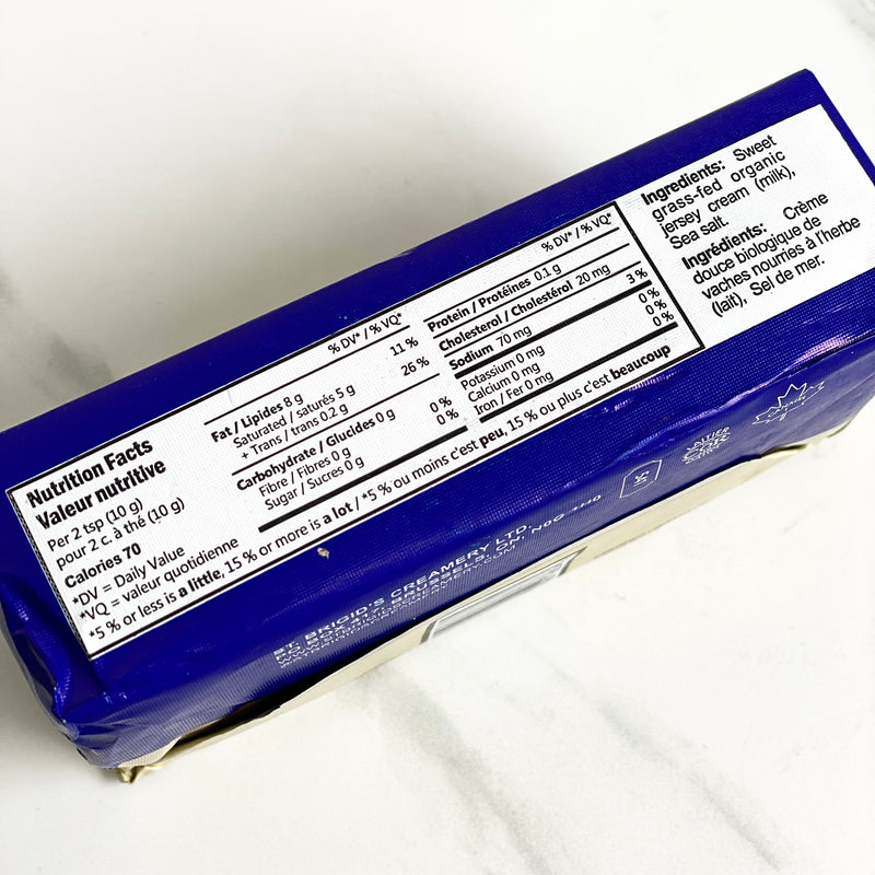 St Brigids Organic Grass-Fed A2 Butter