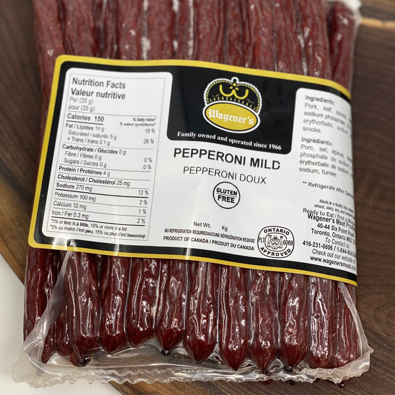 Wagener's Pepperoni Sticks Mild (pack of 20)