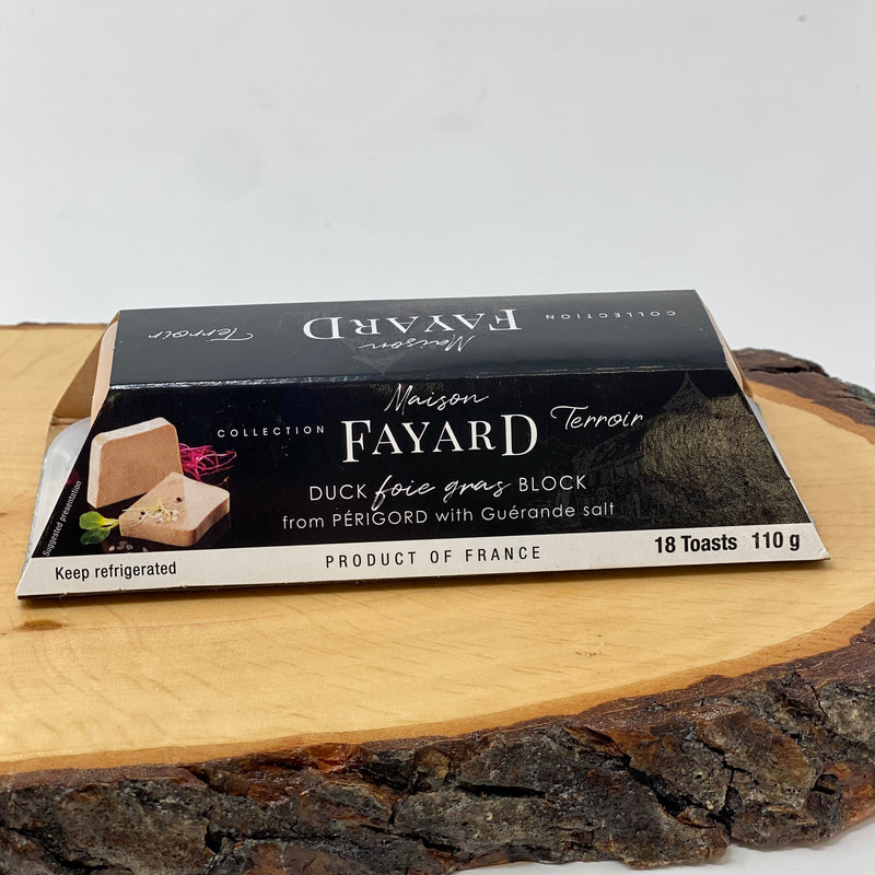 Fayard Duck Bloc de Foie Gras from Périgord with Guérande salt 110g
