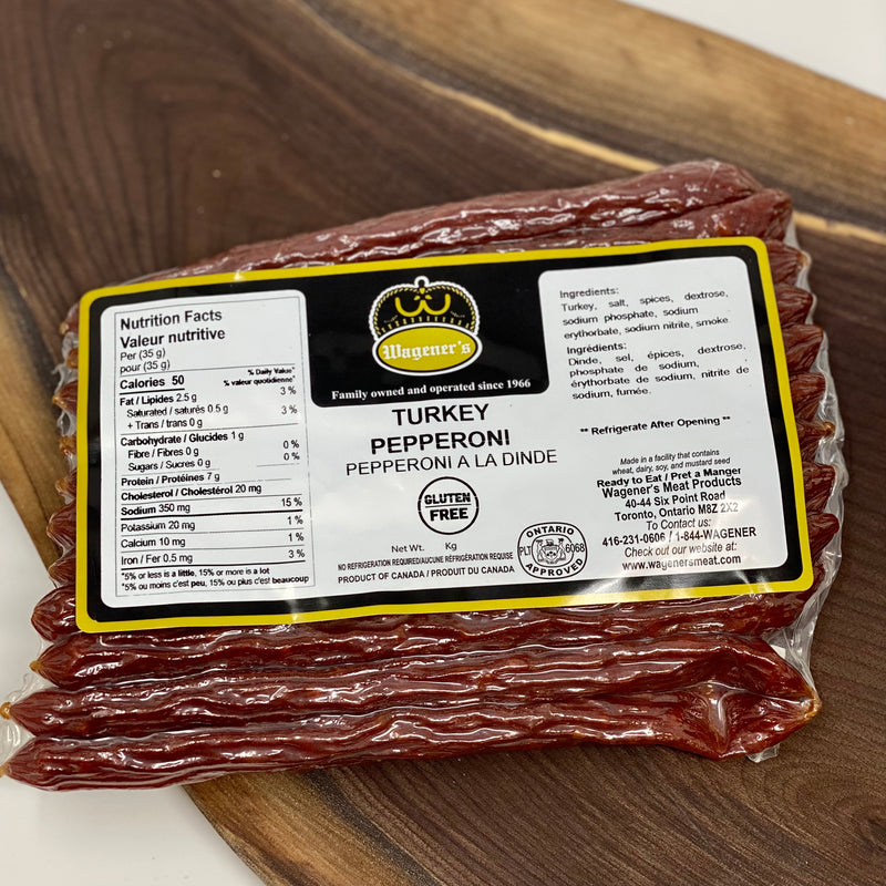 Wagener's Turkey Pepperoni Sticks (pack of 20)